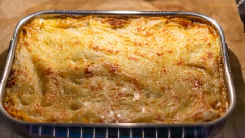 Lasagne aus dem Thermomix® aus dem Ofen