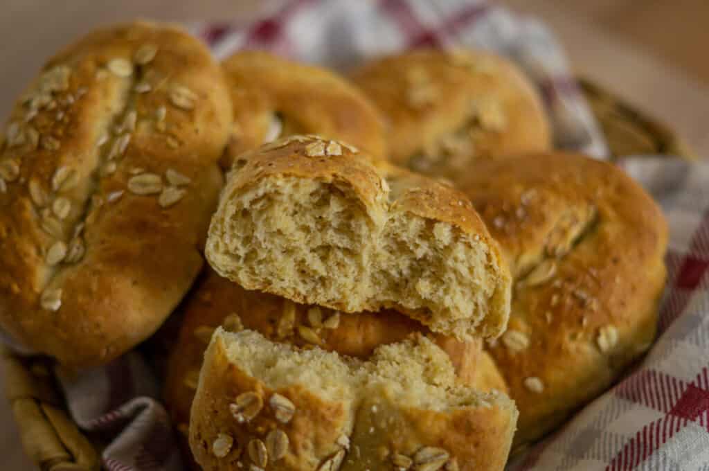 Haferflocken Brötchen schmecken selbstgemacht besser als vom Bäcker