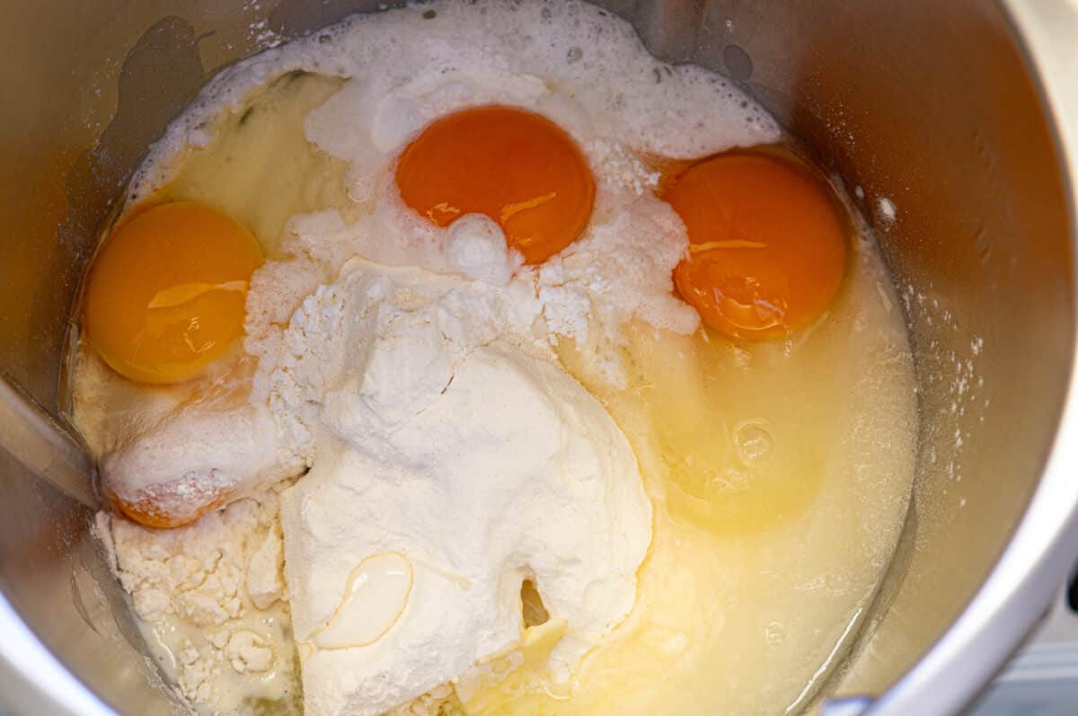 Rührteig Thermomix®: 250 g Butter, 5 Min, mit Rühraufsatz 3 Zutaten Rührteig Thermomix