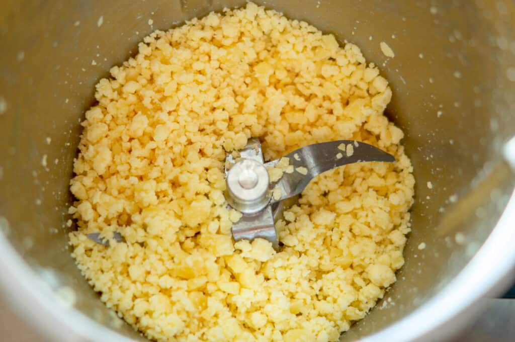 Süßkartoffel Gratin aus dem Thermomix® 5 geriebener kaese im thermomix