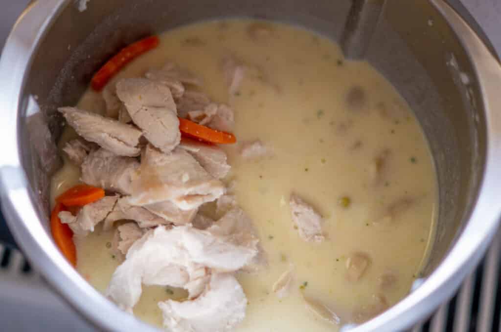 Hühnerfrikassee aus dem Thermomix® (All-in-one) 15 huenerfrikassee uebrige zutaten in mixtopf geben
