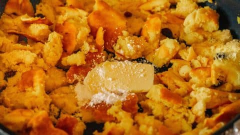 Kaiserschmarrn karamelisieren