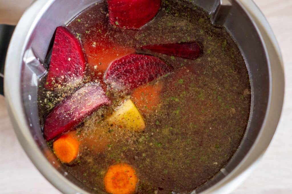 Rote-Bete-Suppe Thermomix®: 600 g Bete, 40 Min, 4 Portionen 6 gemuese kochen rote bete suppe