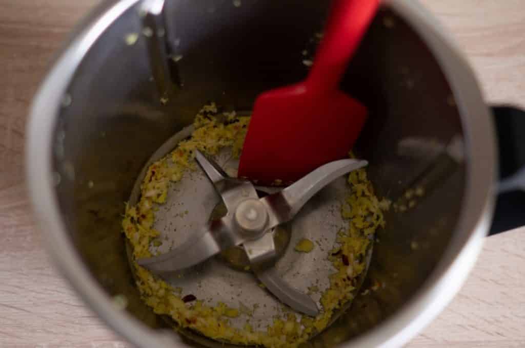 Süßkartoffel Gratin aus dem Thermomix® 7 ingwer knoblauch im thermomix hacken