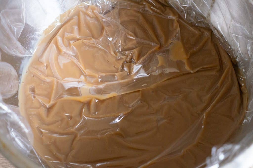 Herrencreme Thermomix®: Rum darf nie mitkochen 7 pudding mit frischhaltefolie abkuehlen lassen