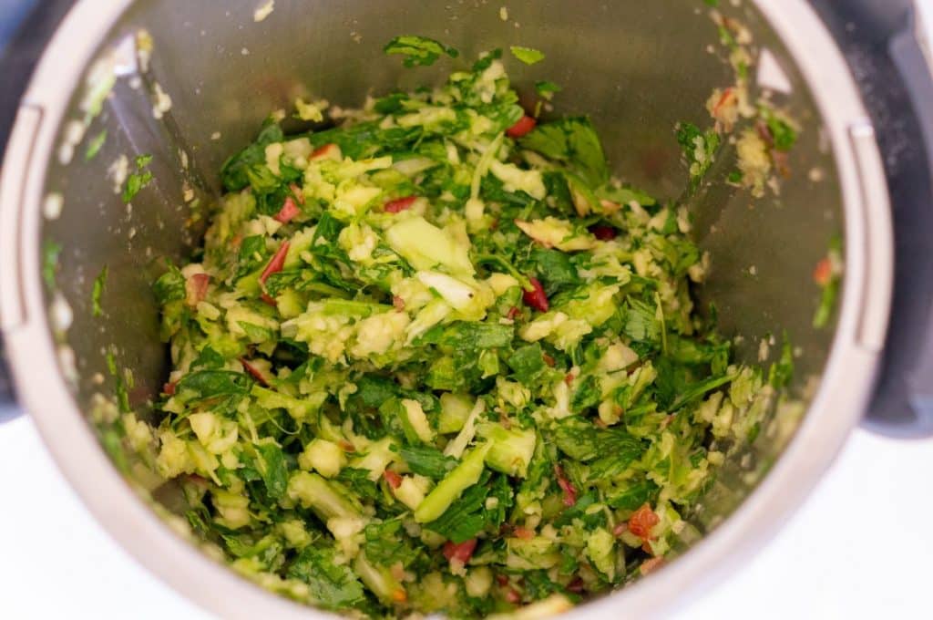 Sizilianischer Reissalat aus dem Thermomix® 10 sellerie apfel im thermomix zerkleinern
