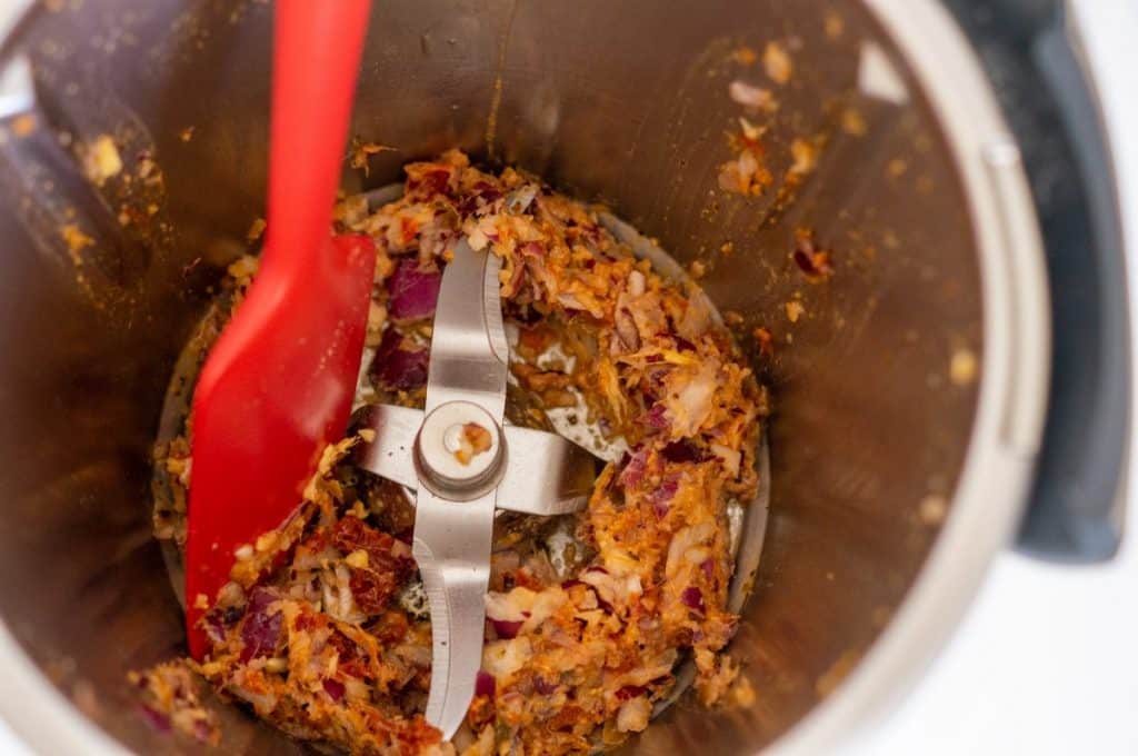 Sizilianischer Reissalat aus dem Thermomix® 7 zwiebel chili ingwer im thermomix zerkleinern