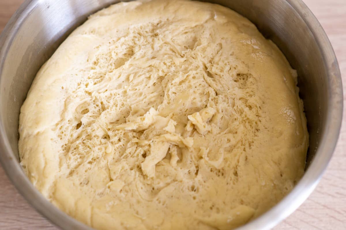 Dinkelbaguette Thermomix®: knusprig, 3 Min Knetzeit 6 dinkelhefeteig gehen lassen
