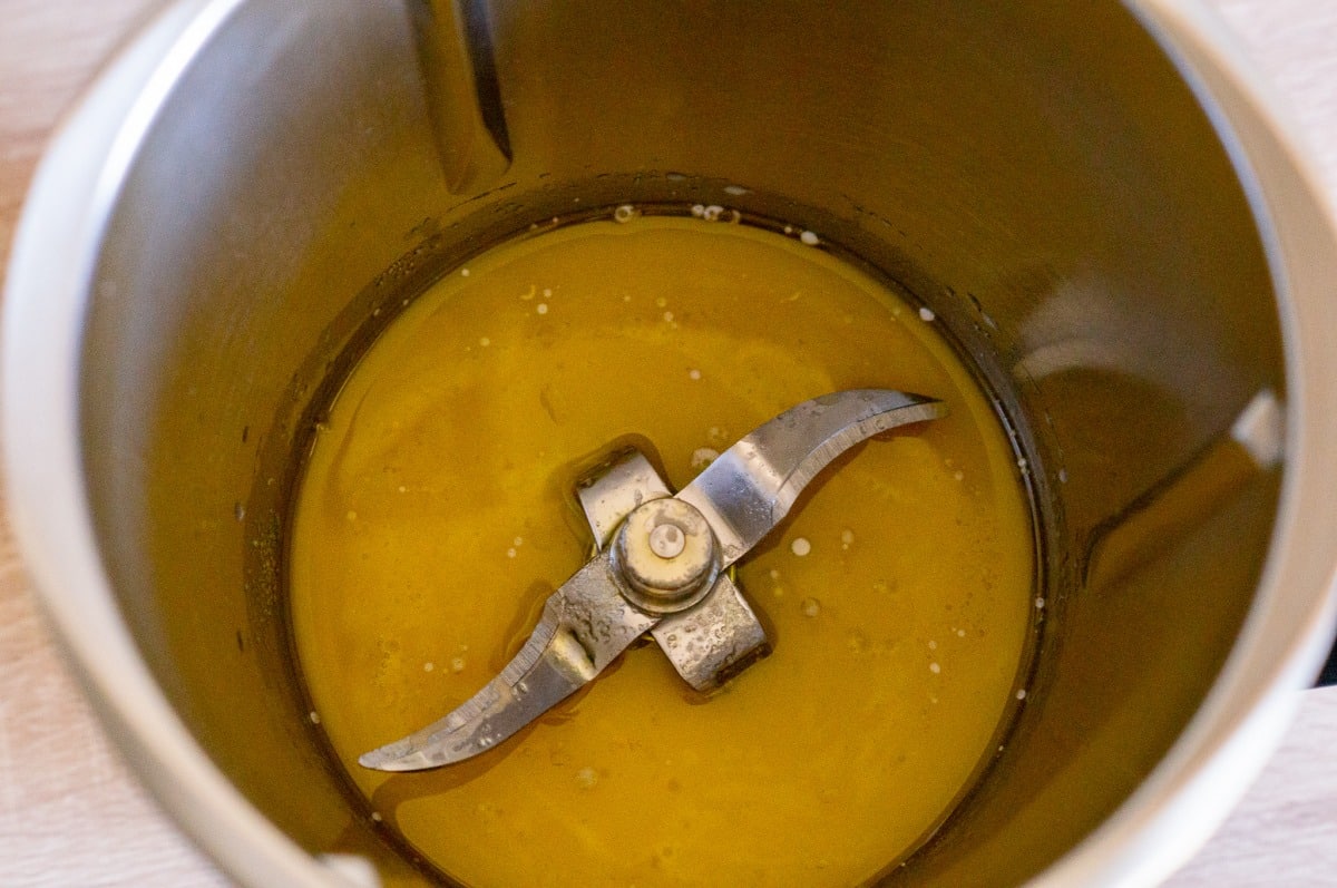 Dinkelbaguette Thermomix®: knusprig, 3 Min Knetzeit 4 hefe im thermomix erwaermt