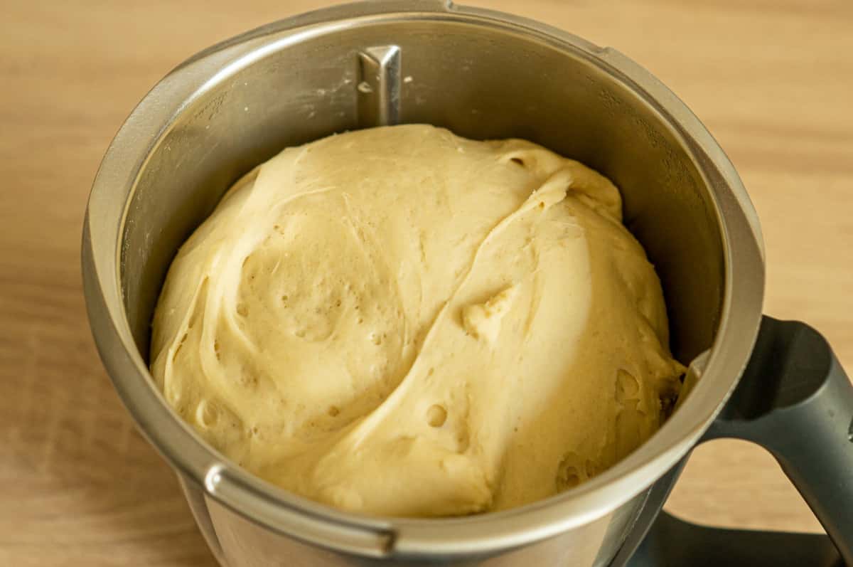 Ciabatta Thermomix: nasser Teig für Luftlöcher 3 Hefeteig im Thermomix®