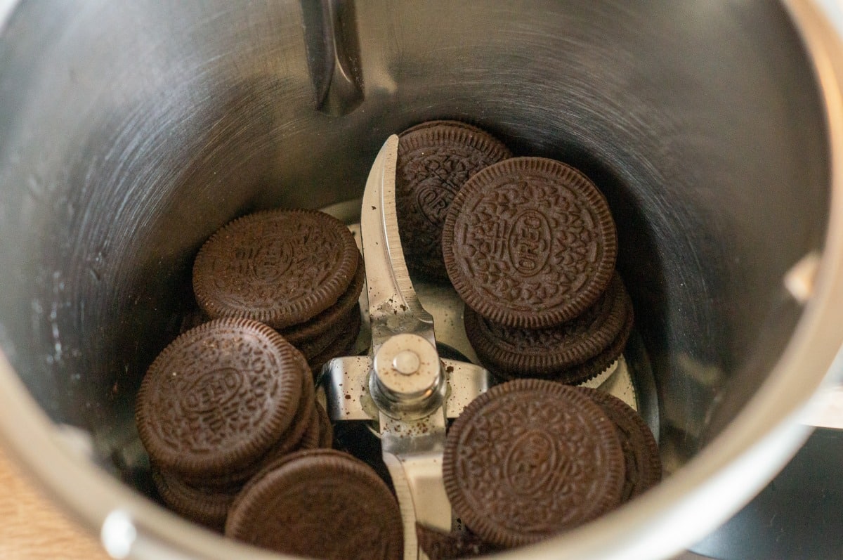 Oreo-Rolle Thermomix: warm rollen verhindert Risse 6 Oreo-Kekse im Mixtopf