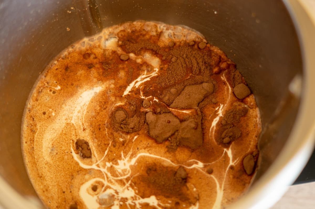 Schokoladenmousse Thermomix®: 4 Portionen, 10 Min, ohne Eier 5 zutaten schokomousse