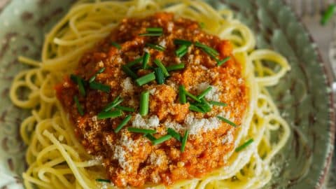 Grünkernbolognese aus dem Thermomix