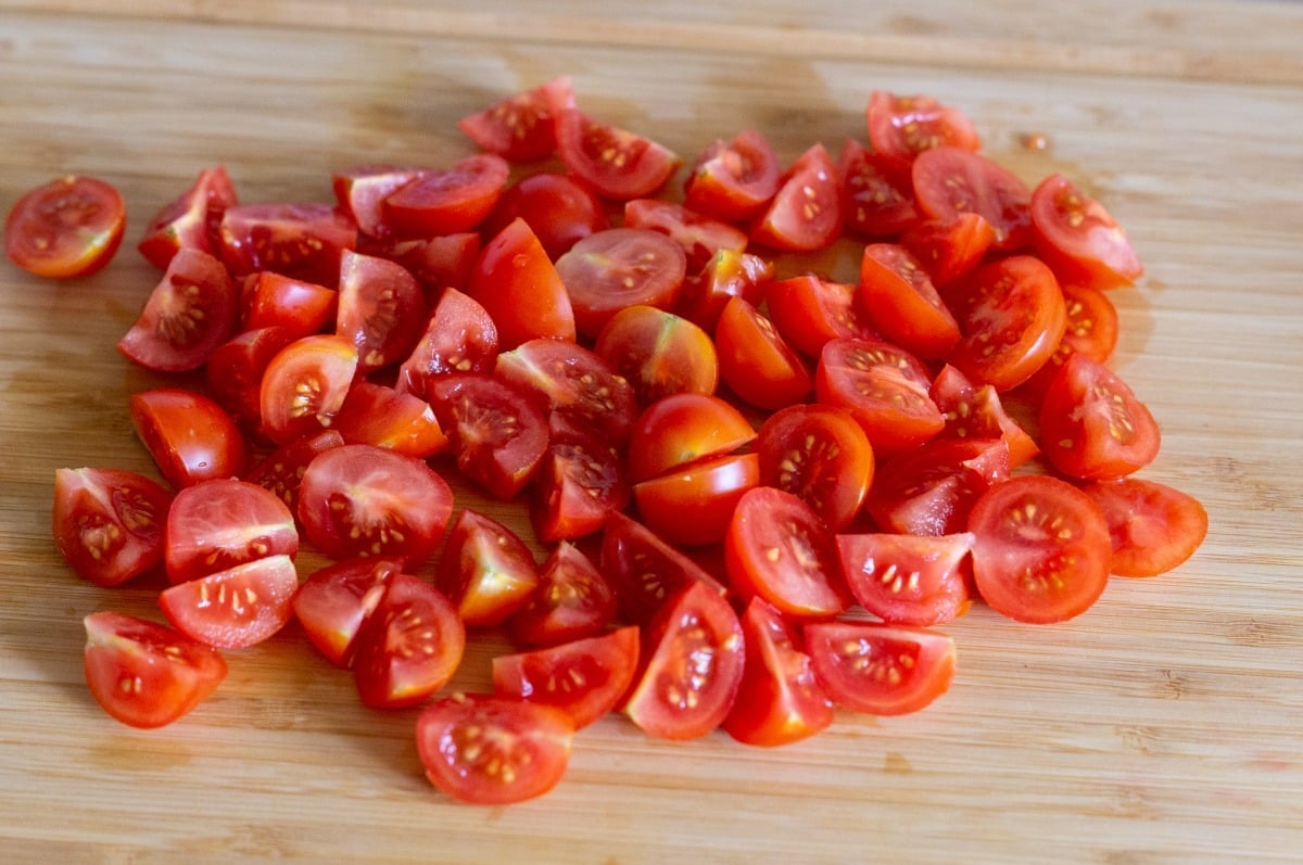 Tomaten schneiden