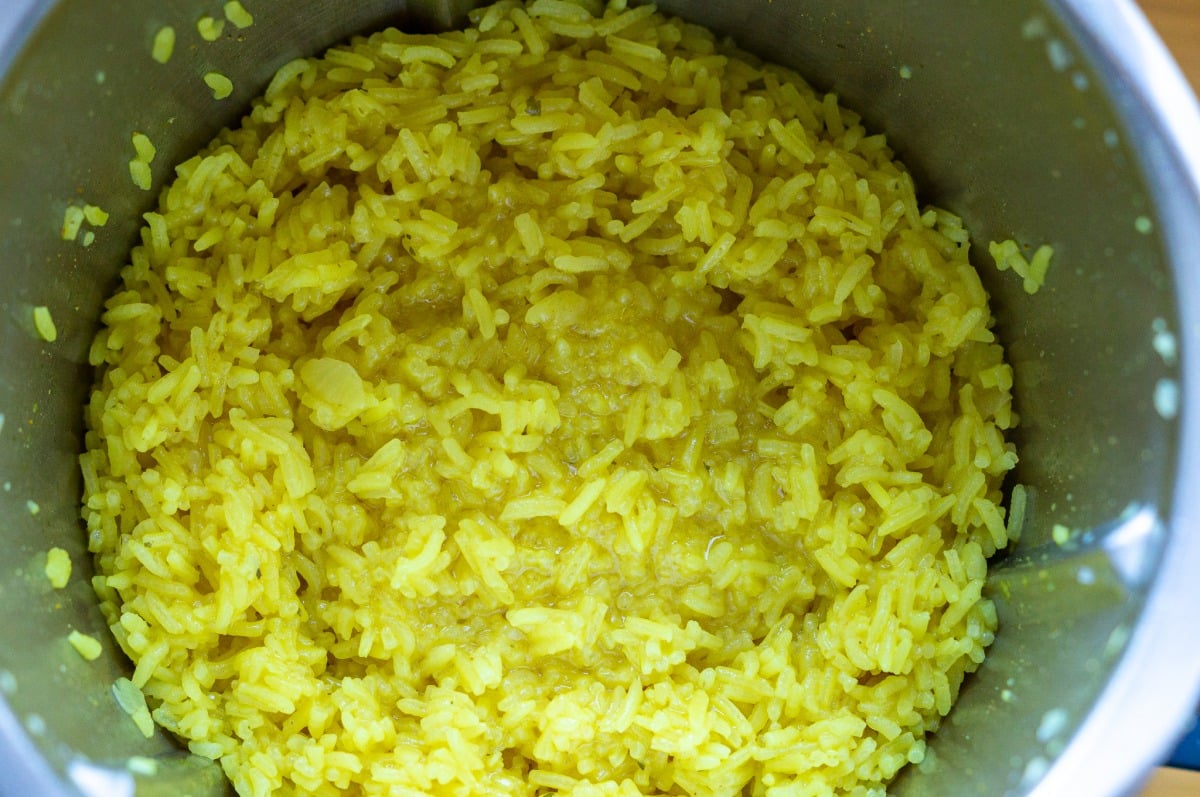 Curryrisotto mit Apfel aus dem Thermomix® 4 Curry Risotto im Thermomix® gekocht