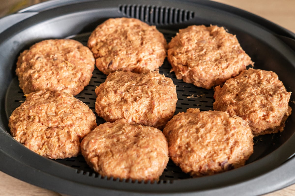 Frikadellen Thermomix®: 8 Stück, 35 Min, Varoma-Methode 7 frikadellen im varoma