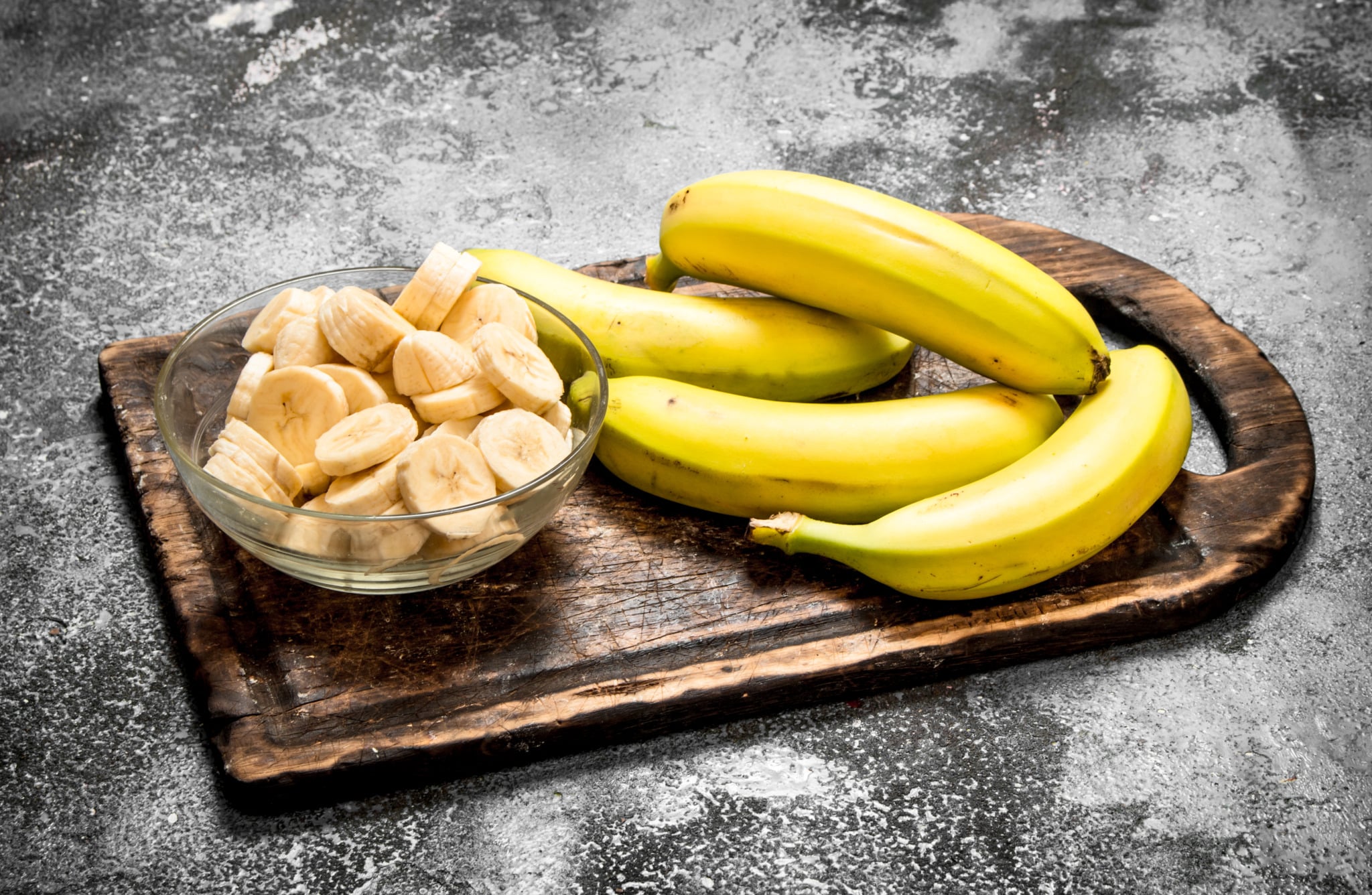 Ballerina Superfood Smoothie aus dem Thermomix® 3 bananen in scheiben