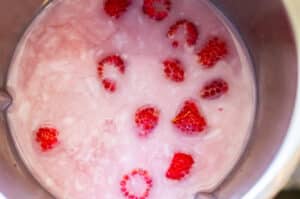 Himbeeren und Milch im Thermomix®