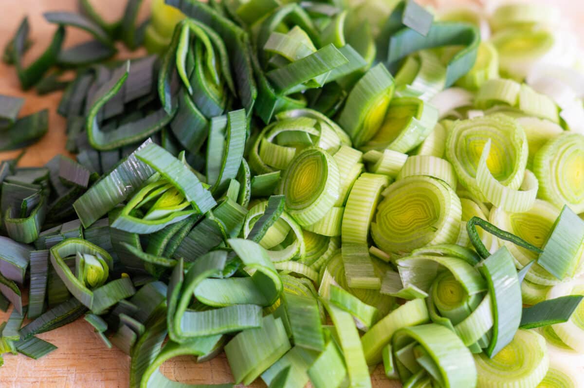 Käse-Lauchsuppe aus dem Thermomix® 7 lauch in ringe schneiden