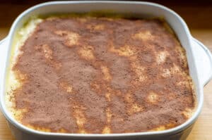 Thermomix® TM6 Tiramisu mit Kakao bestreut