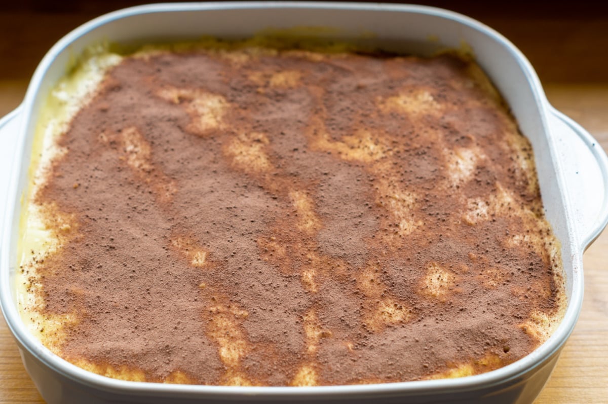 Thermomix® TM6 Tiramisu mit Kakao bestreut