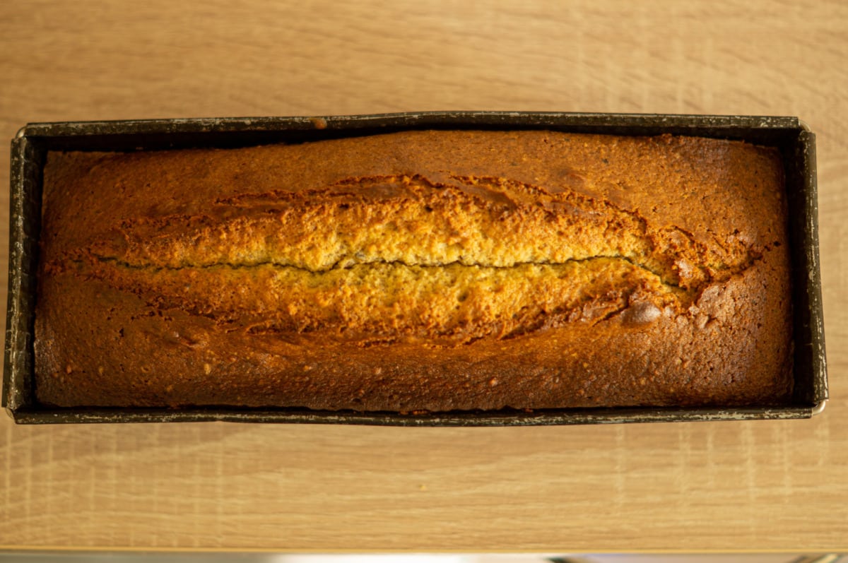 Nusskuchen Thermomix®: 12 Stücke, 70 Min, mit gemahlenen Nüssen 12 thermomix kuchen gebacken in kasenform