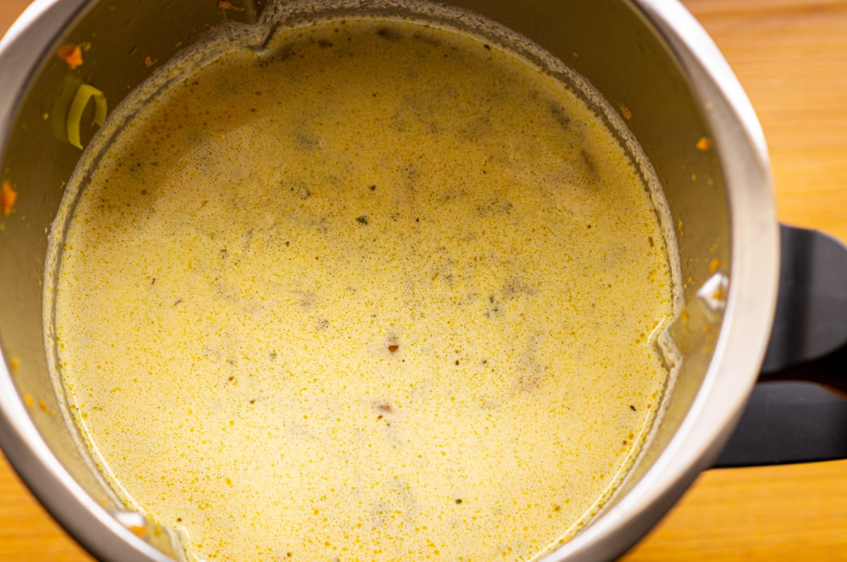 Gyrossuppe aus dem Thermomix® mit Metaxa 9 kasesuppe im thermomix mixtopf kochen