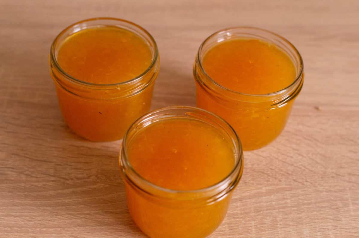 Mandarinenmarmelade Thermomix®: 600 g, 25 Min, 2:1 Zucker 6 mandarinen marmelade abfuellen