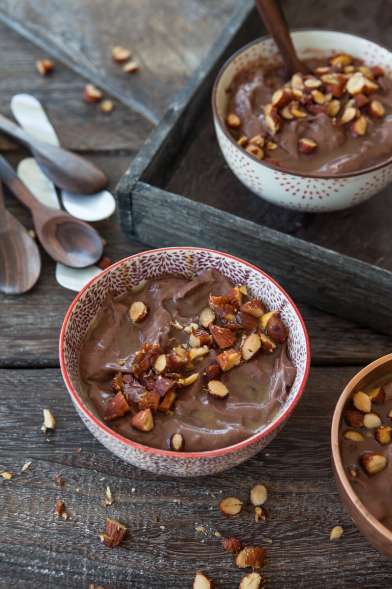 Genieße deinen Thermomix® Schokoladenpudding mit Mandeln