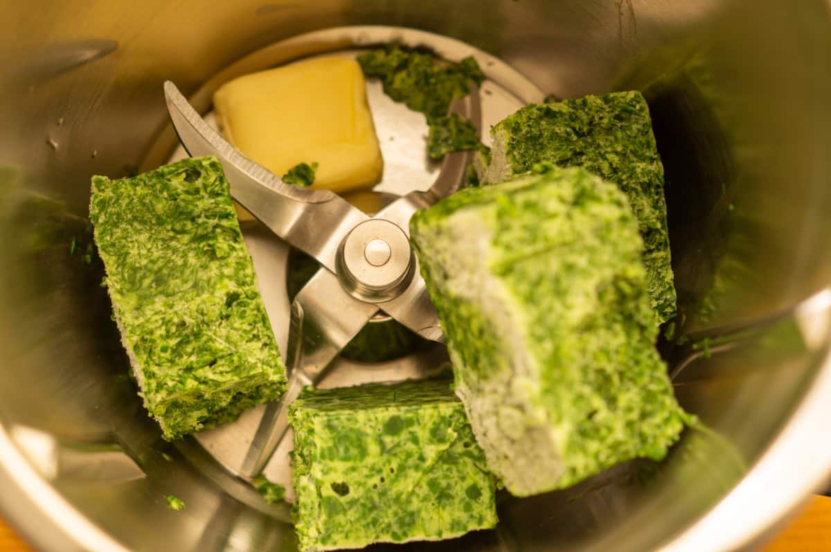 Eier im Glas aus dem Thermomix® 6 butter rahmspinat im