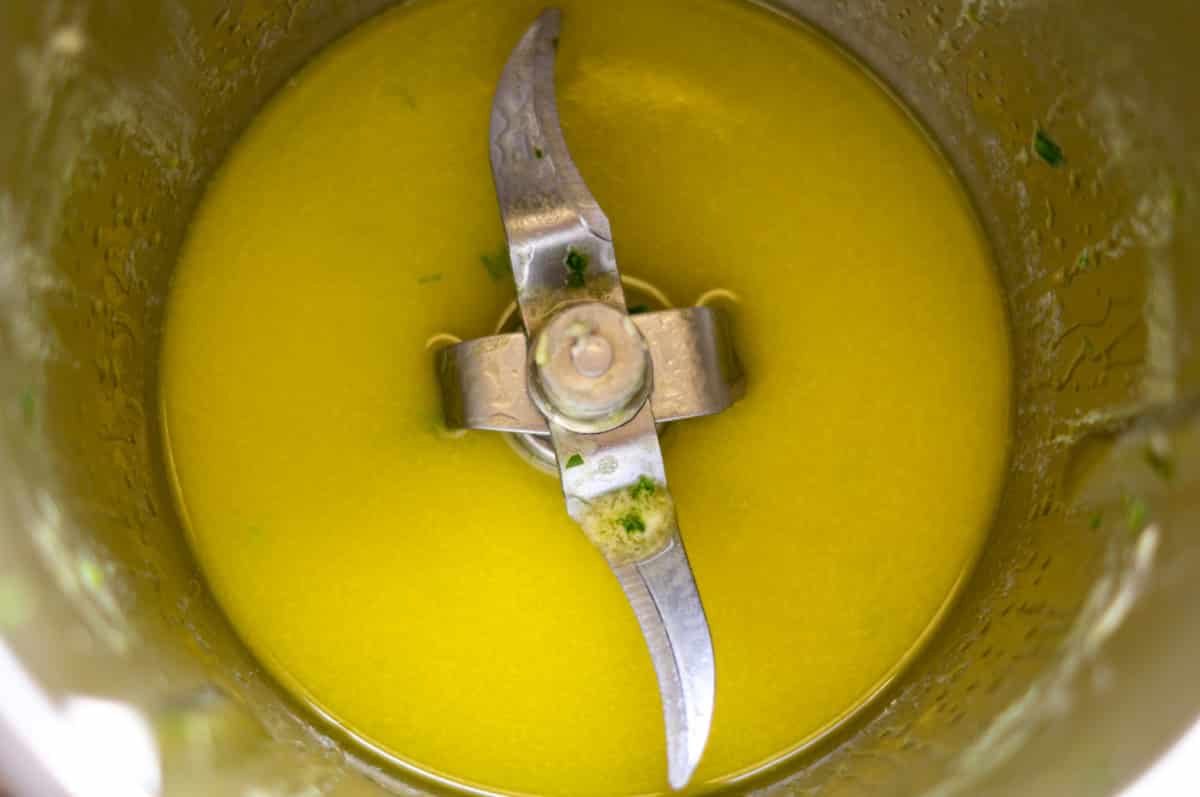 Zitronen-Schicht-Dessert Thermomix®: 85 °C ist die Schwelle 5 butter schmelzen im
