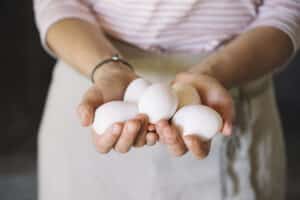 Weiße Eier
