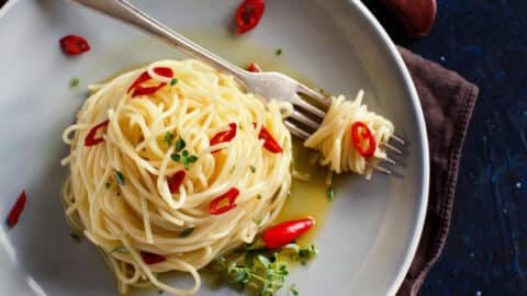 Spaghetti aglio olio e peperoncino aus dem Thermomix®