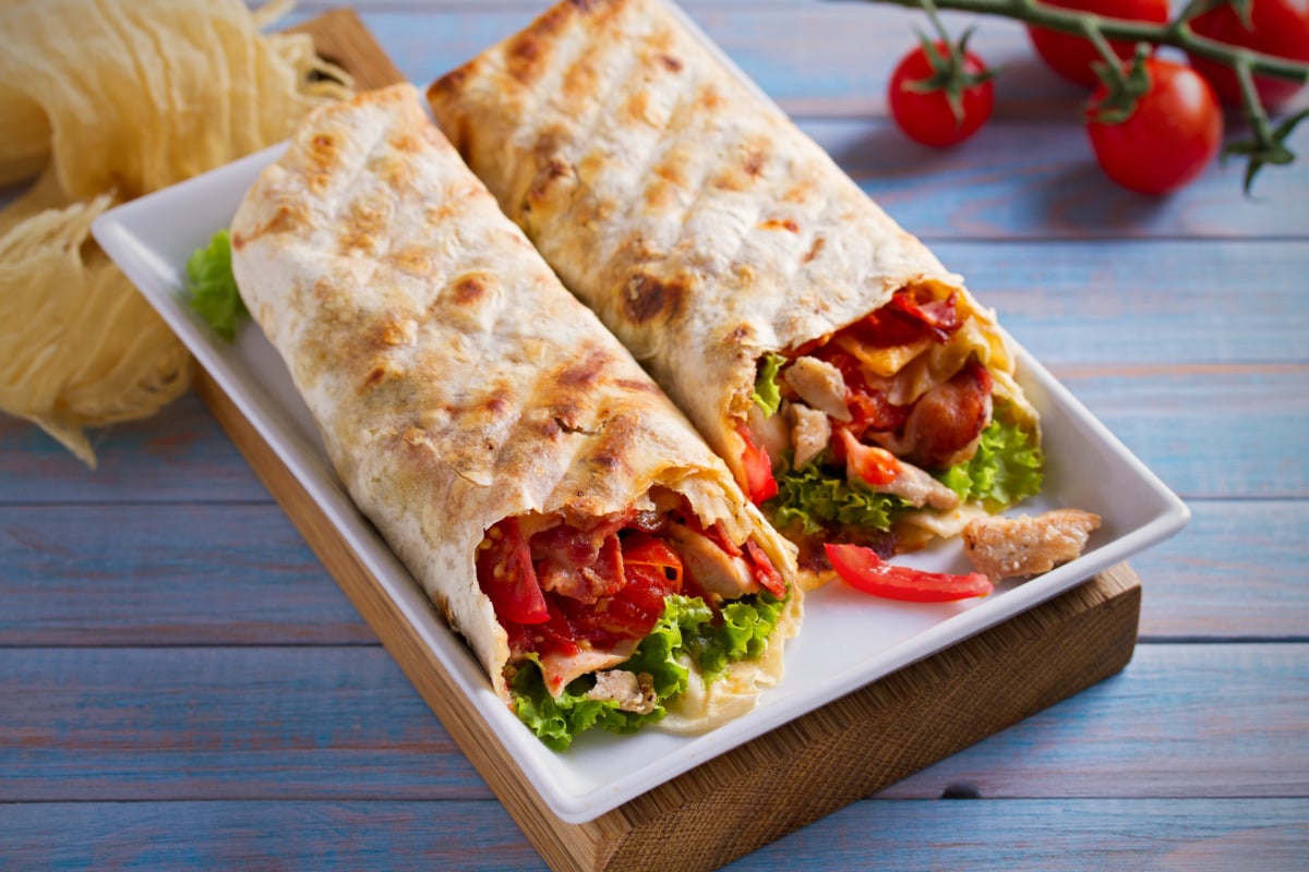 Cae­sar Sa­lad Wraps mit Hähn­chen­brust aus dem Thermomix®