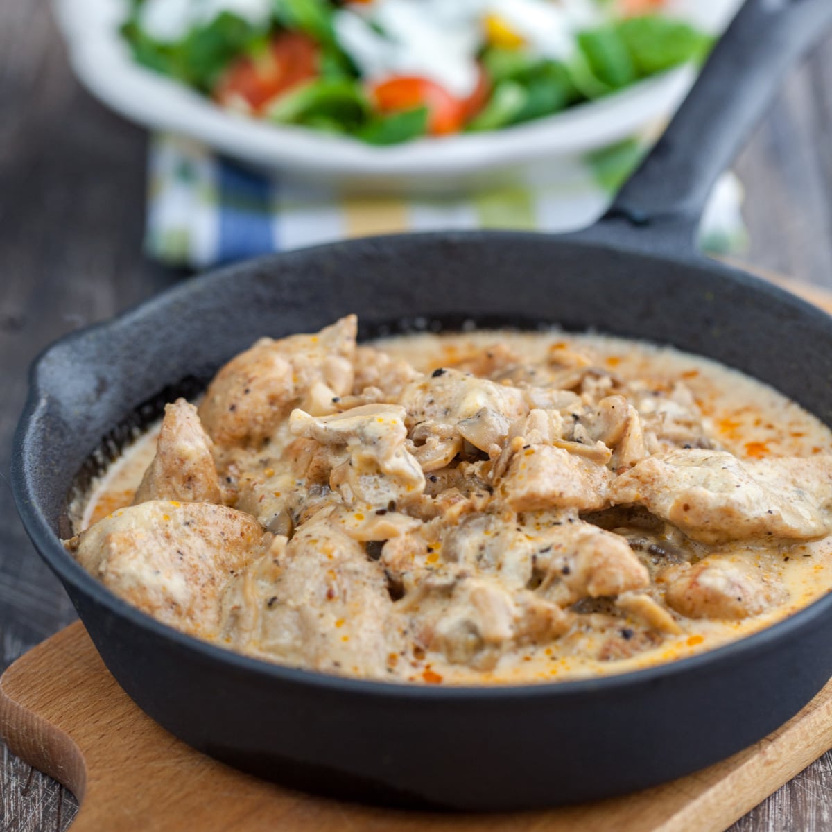 Pilze im Thermomix® · Saison plus 37 Rezepte 12 Low Carb Hähnchen-Geschnetzeltes aus dem Thermomix®