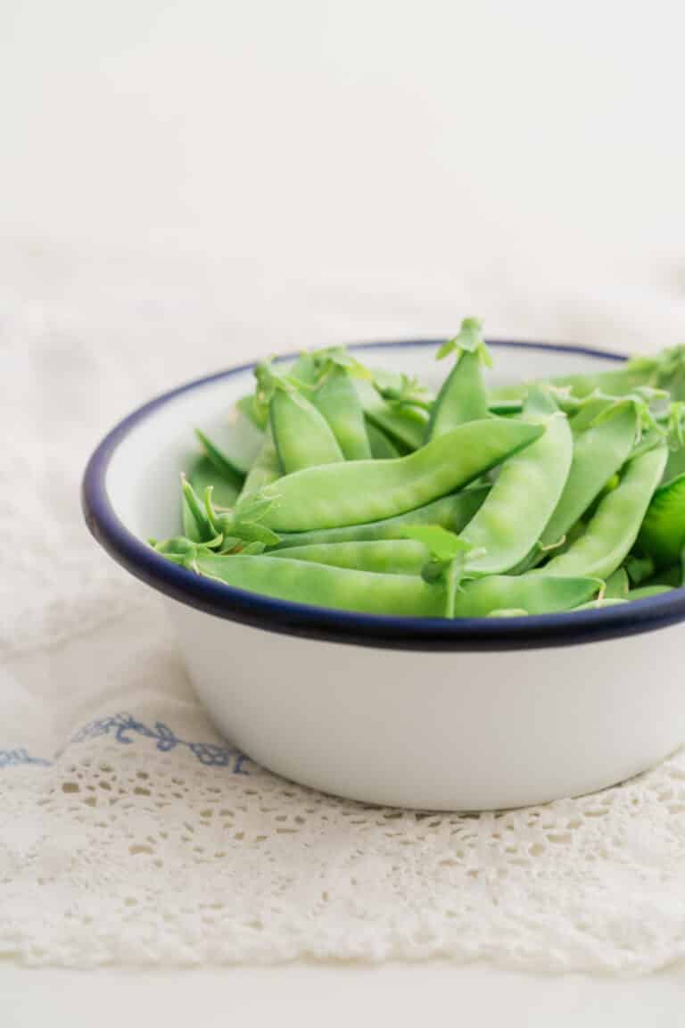 Zuckerschoten garen im Thermomix® Varoma®