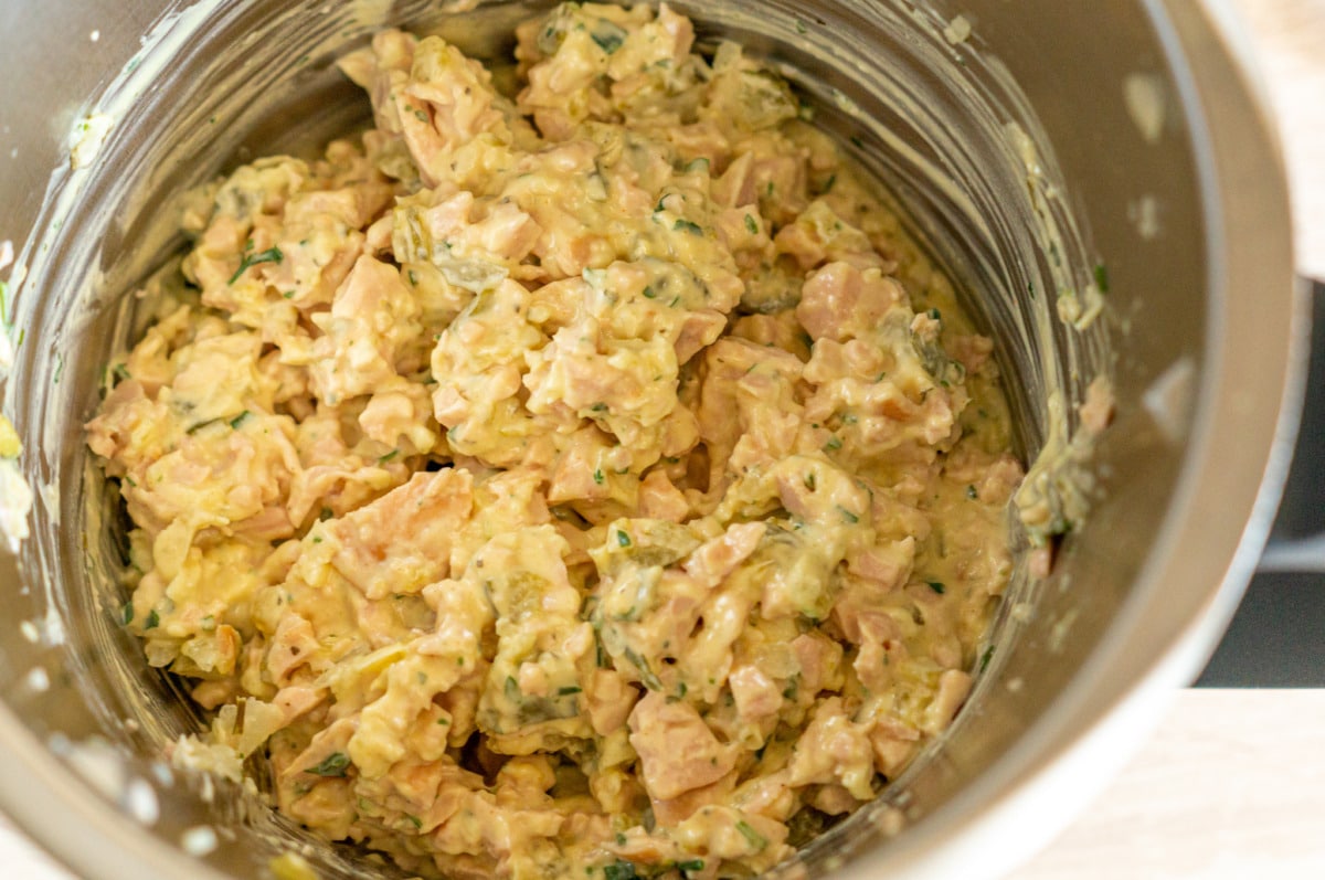 Fleischsalat aus dem Thermomix® 5 Thermomix® Fleischsalat