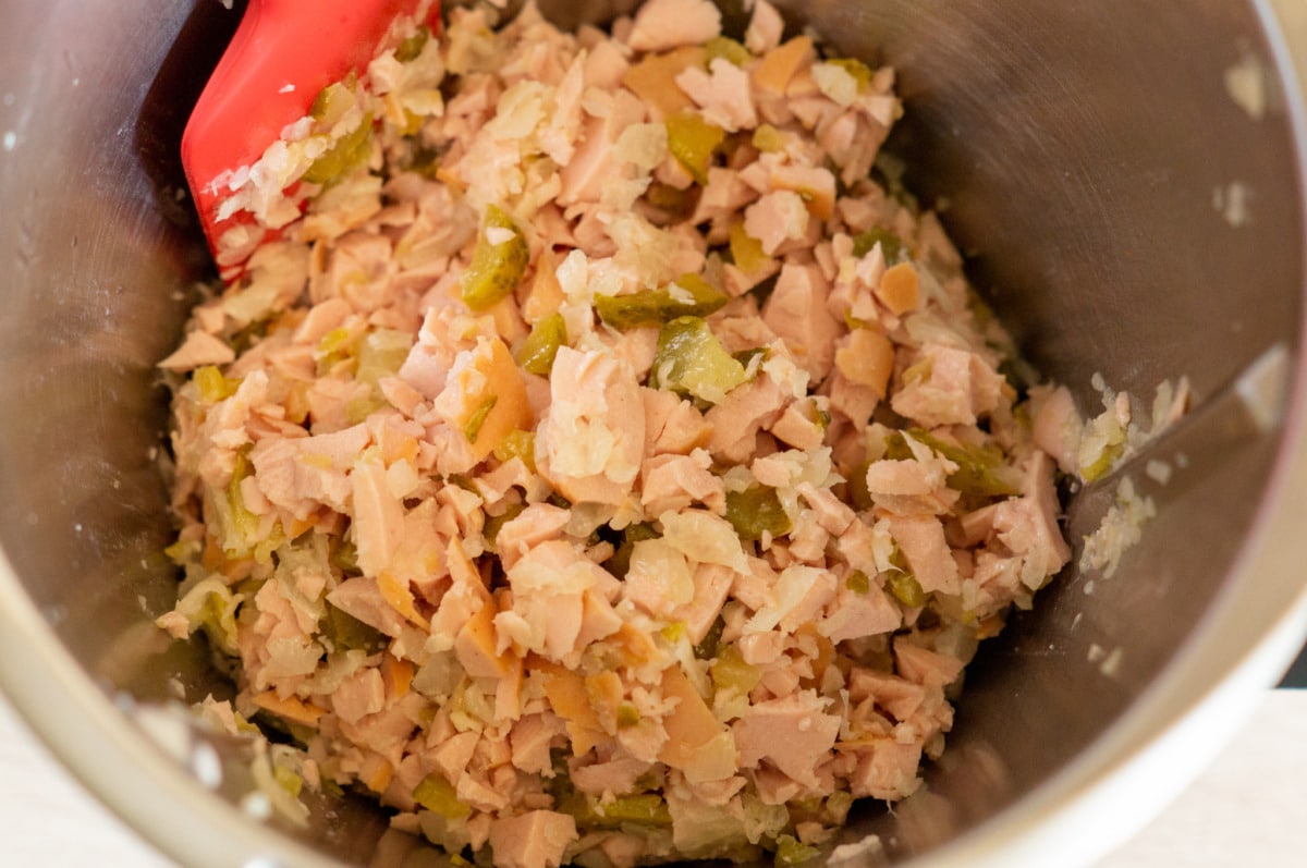 Fleischsalat aus dem Thermomix® 4 Thermomix® Fleischsalat