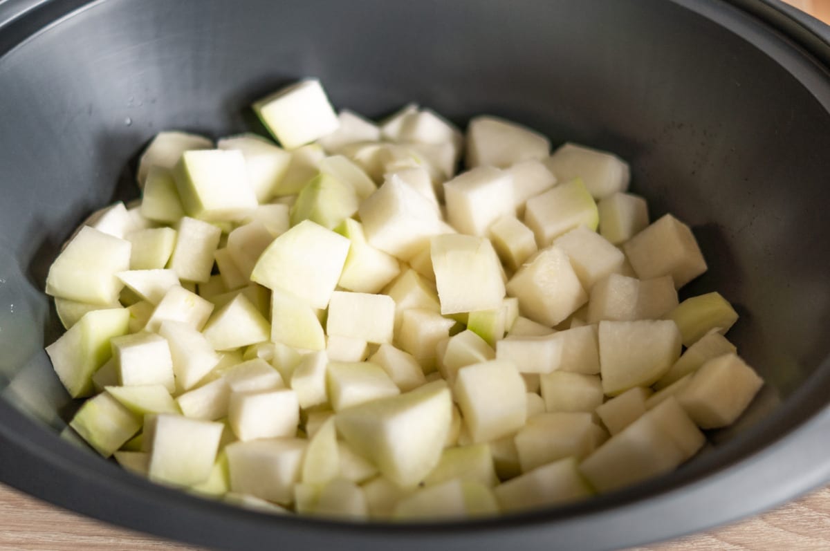 Kohlrabigemüse Thermomix®: Varoma + Mehlschwitze, 40 Min 3 kohlrabi geschnitten im varoma