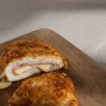 Knuspriges aufgeschnittenes Cordon bleu aus der Heißluftfritteuse