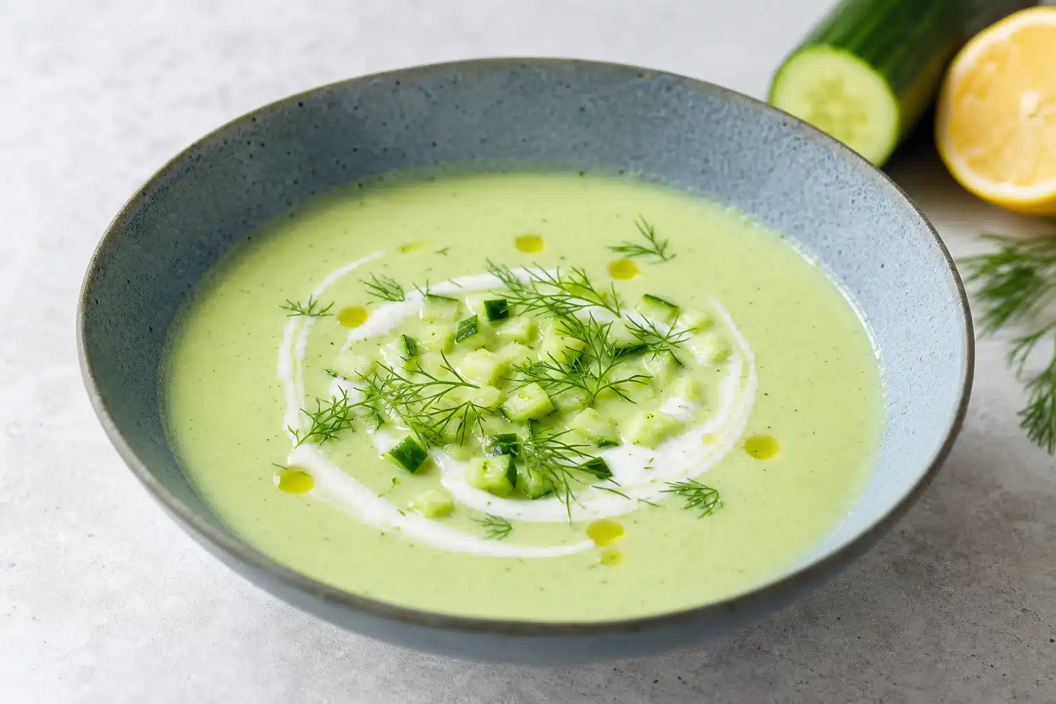 Gurken im Thermomix® · Saison plus 10 Rezepte 3 Kalte Gurkensuppe aus dem Thermomix®