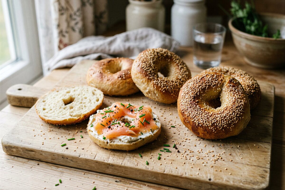 Bagels Thermomix®: 12 Stück aus dem Varoma® 1 Bagels Thermomix®: 12 Stück aus dem Varoma®